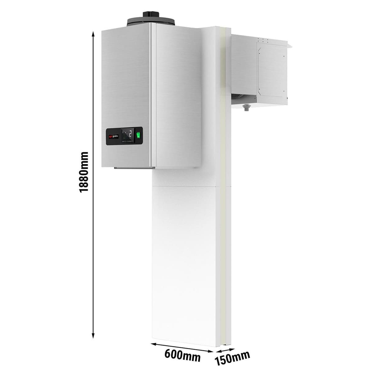 Wall cooling unit - maximum for 7.5 m³