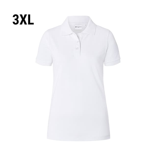 KARLOWSKY | Dámské polo tričko Basic - bílé - velikost: 3XL