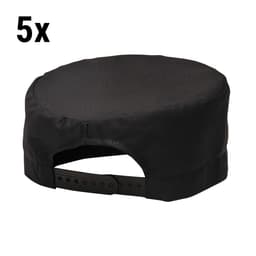 (5 pieces) Cooking cap - Black