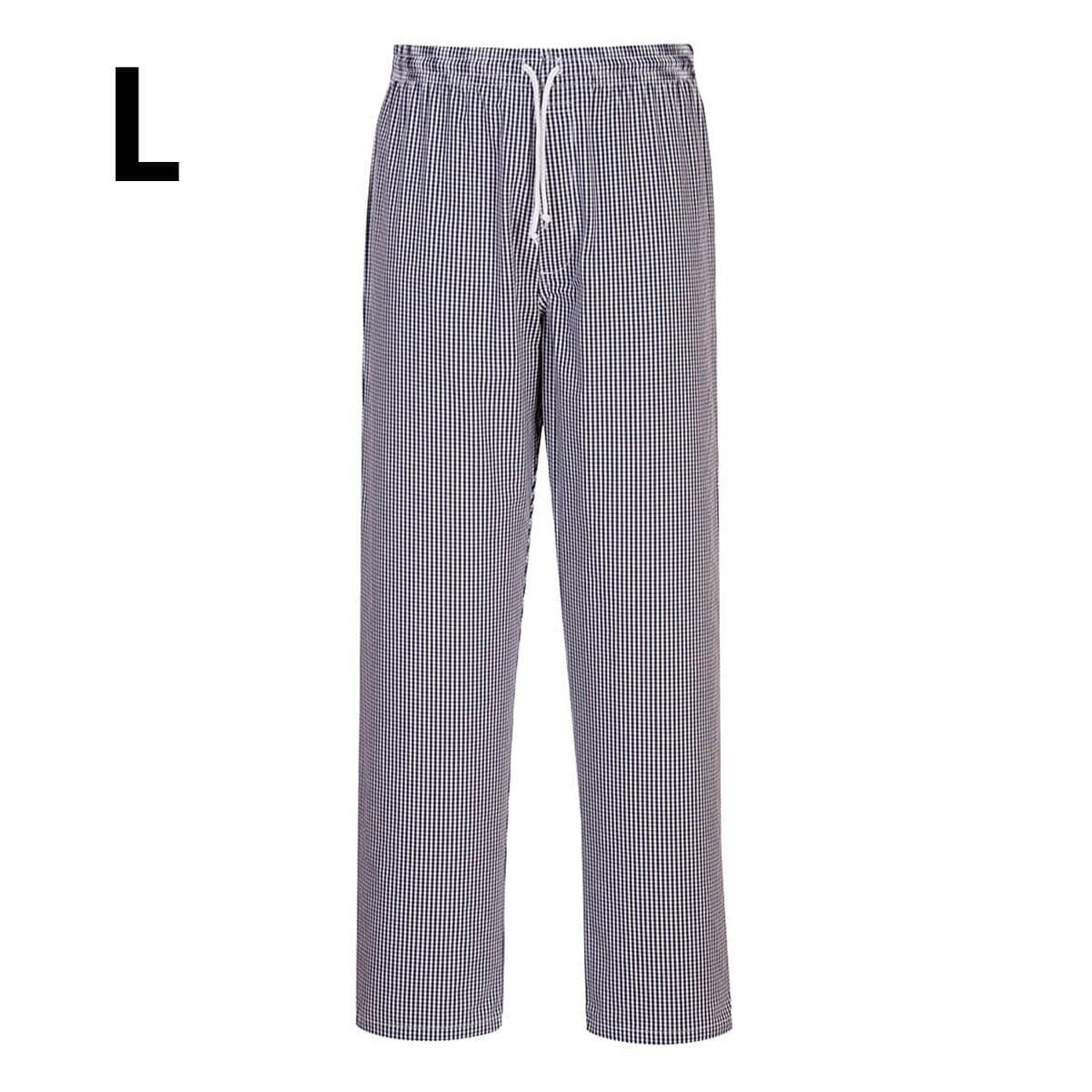 Bromley chef's trousers - check - size: L	