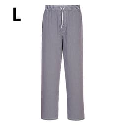 Bromley chef's trousers - check - size: L	