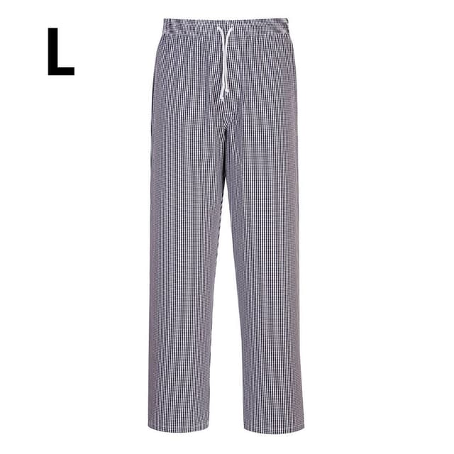 Bromley chef's trousers - check - size: L	