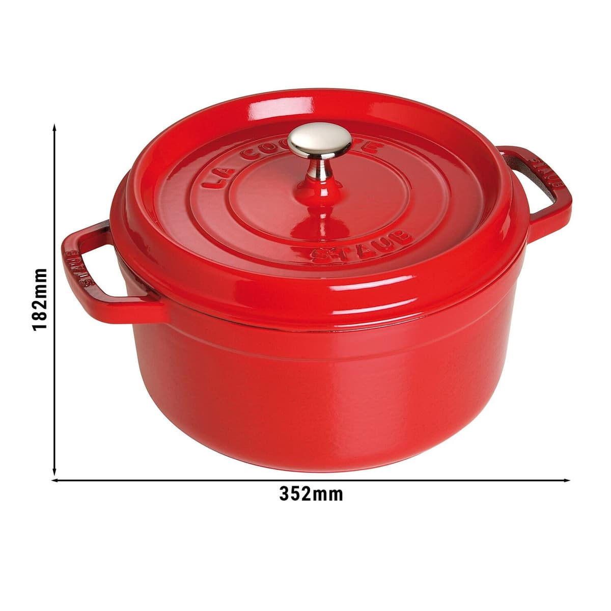 STAUB | LA COCOTTE - kokotka - Ø 280 mm - litina - červená