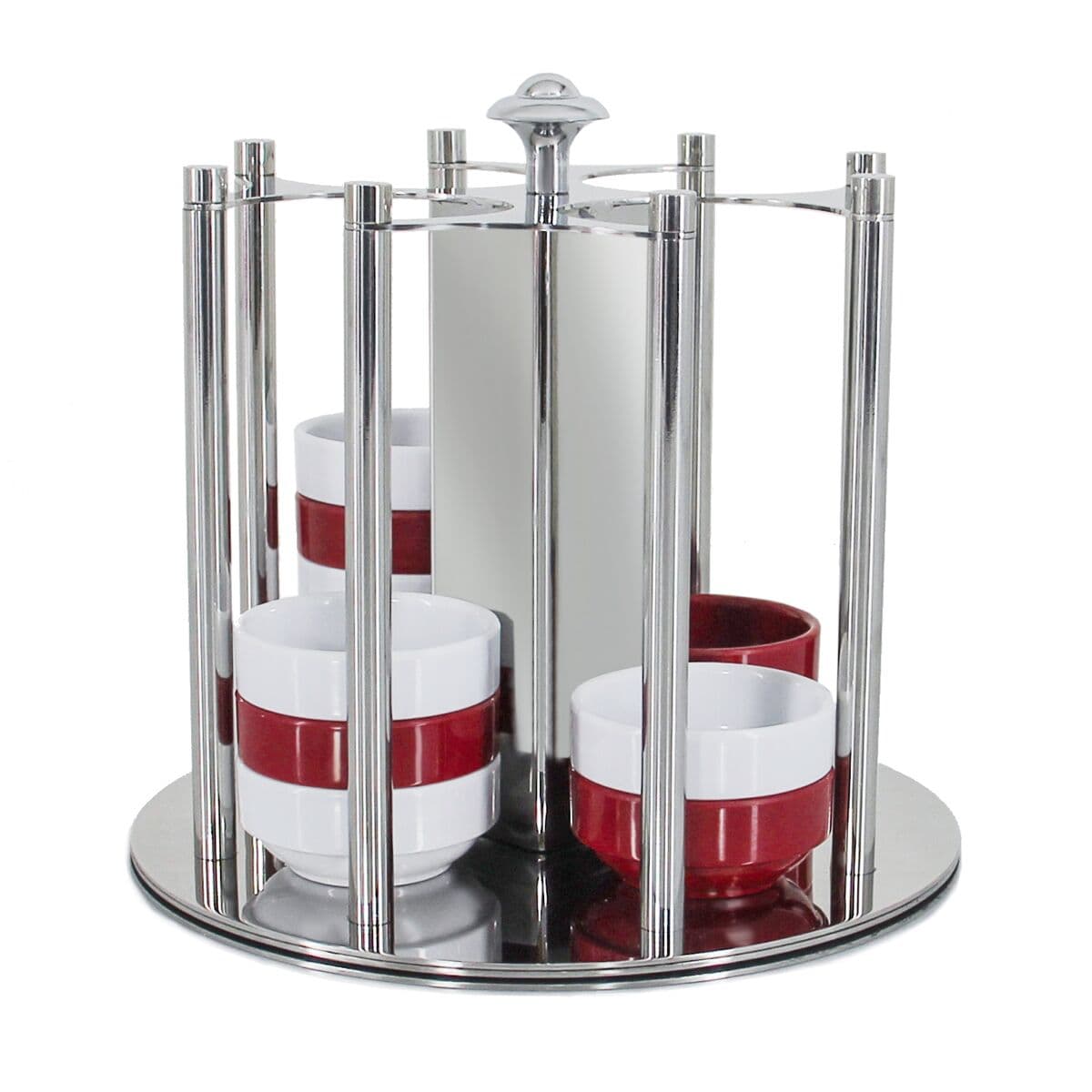 Marmalade Etagere / Buffet Stand -  chrom - rotating	