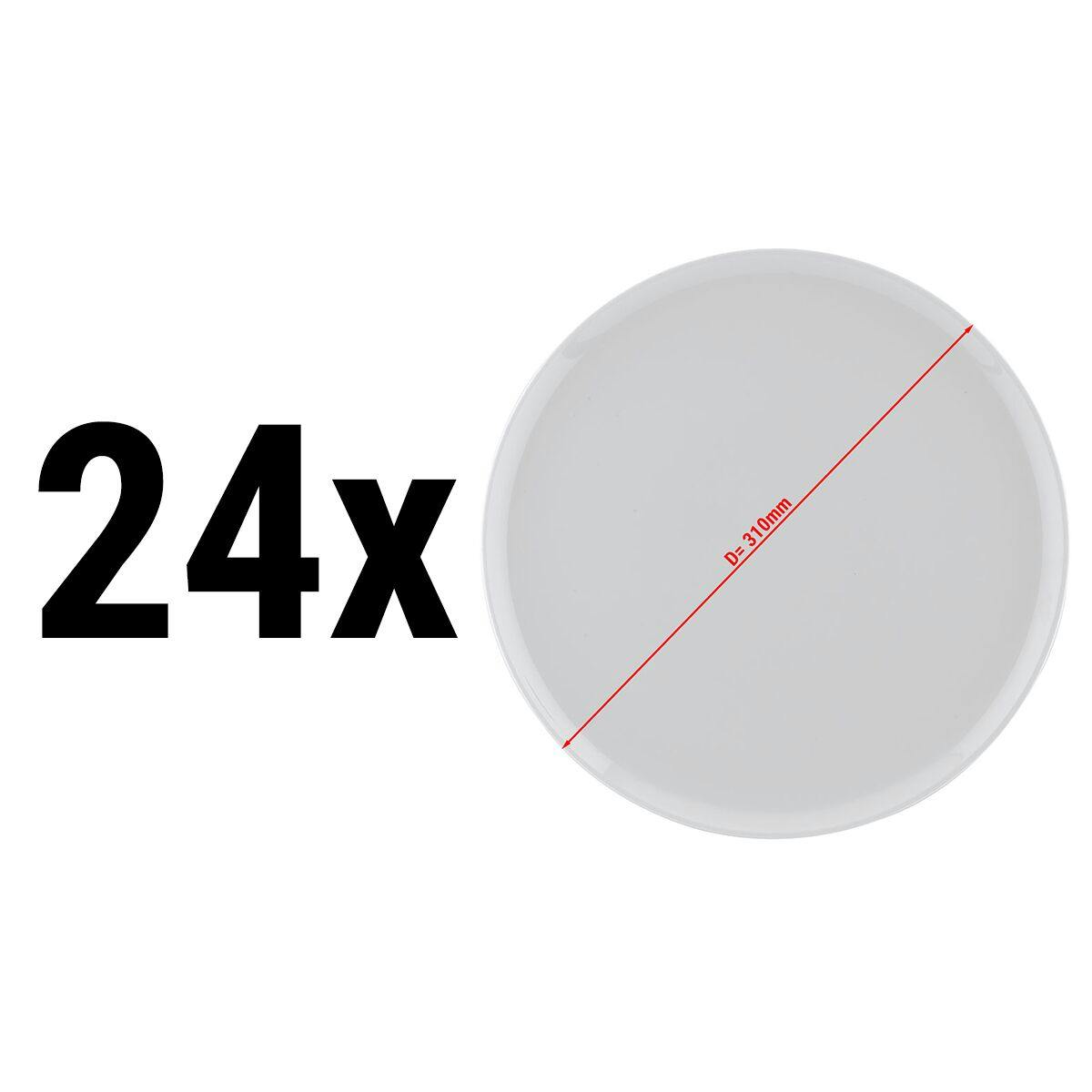 (24 Kusů) ENTity - Talíř na pizzu - Ø 31 cm