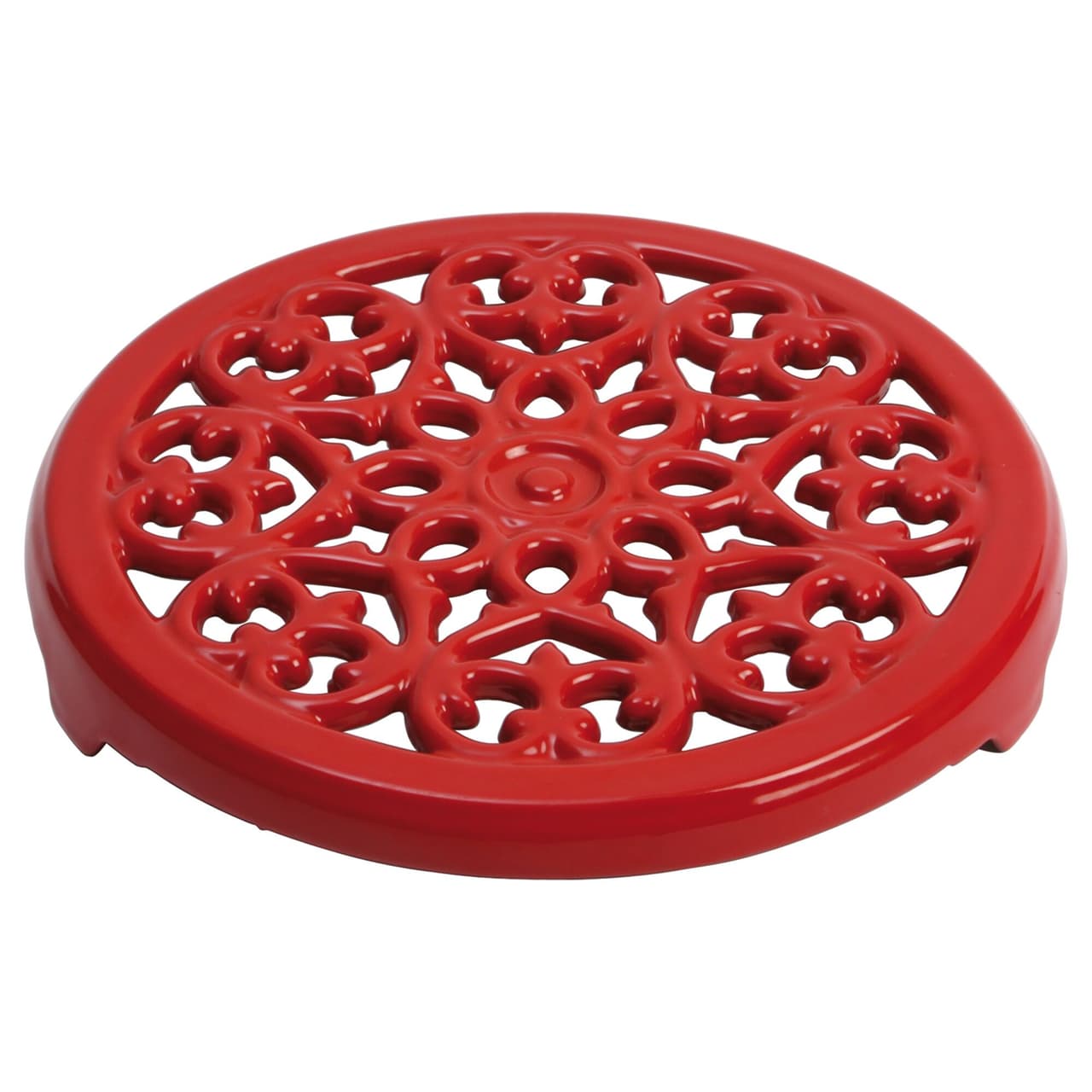 STAUB | SERVING - Podložka pod hrnce Lilie - 230 mm - litina - třešňově červená