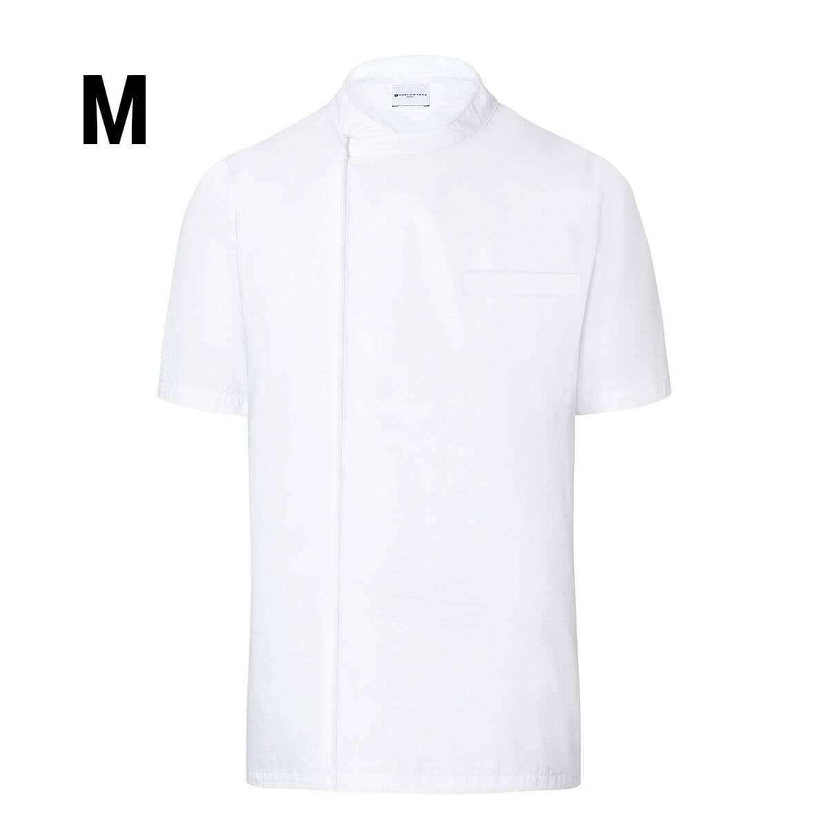 (6 pieces) Karlowsky - Short Sleeve Throw Over Cooking Shirt - White - Size: M