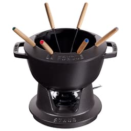 STAUB | SPECIALITIES - Sada na fondue - Ø 200 mm - litina - černá