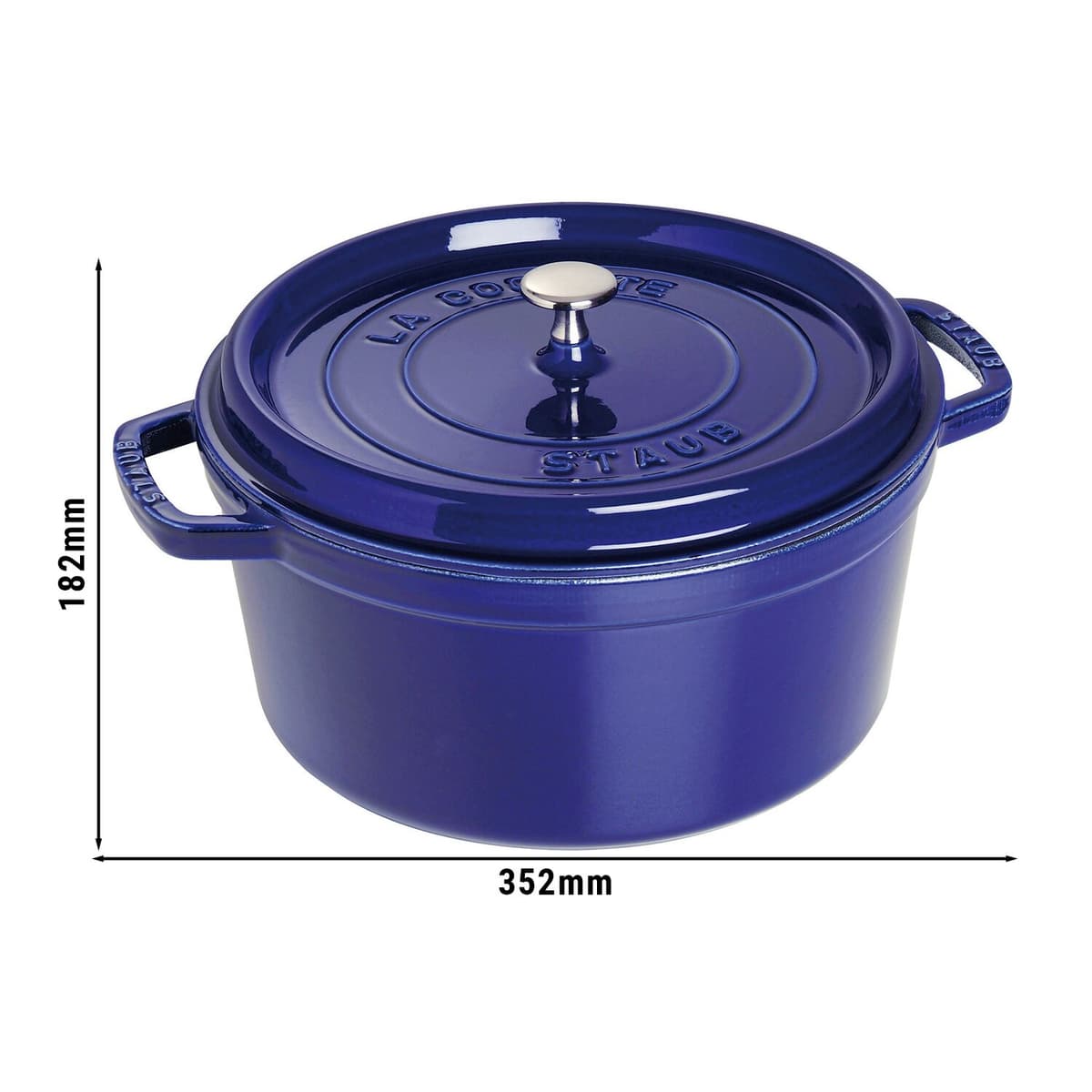 STAUB | LA COCOTTE - kokotka - Ø 280 mm - litina - tmavě modrá