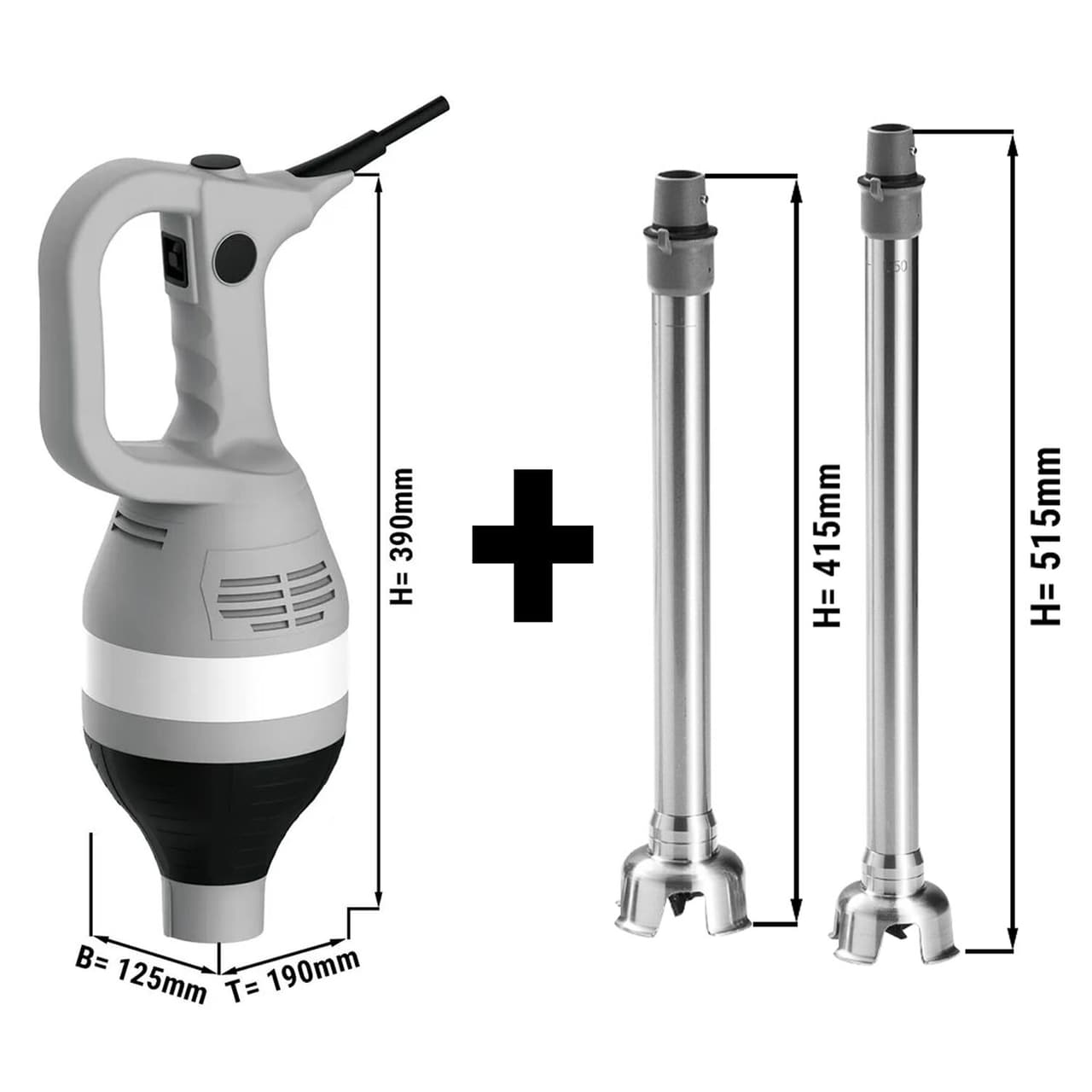 Tyčový mixér vč. tyče 350 & 450mm - 750W - rychlost stupňově nastavitelná