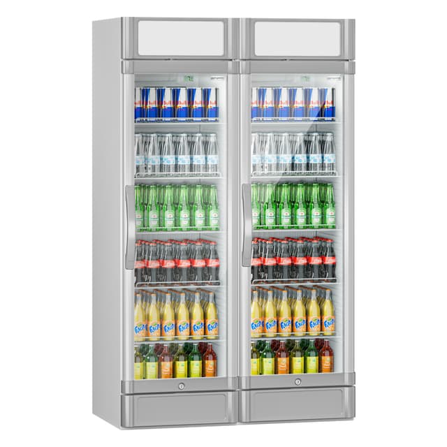 (2 pieces) Beverage refrigerator - 690 litres (total) - white/grey