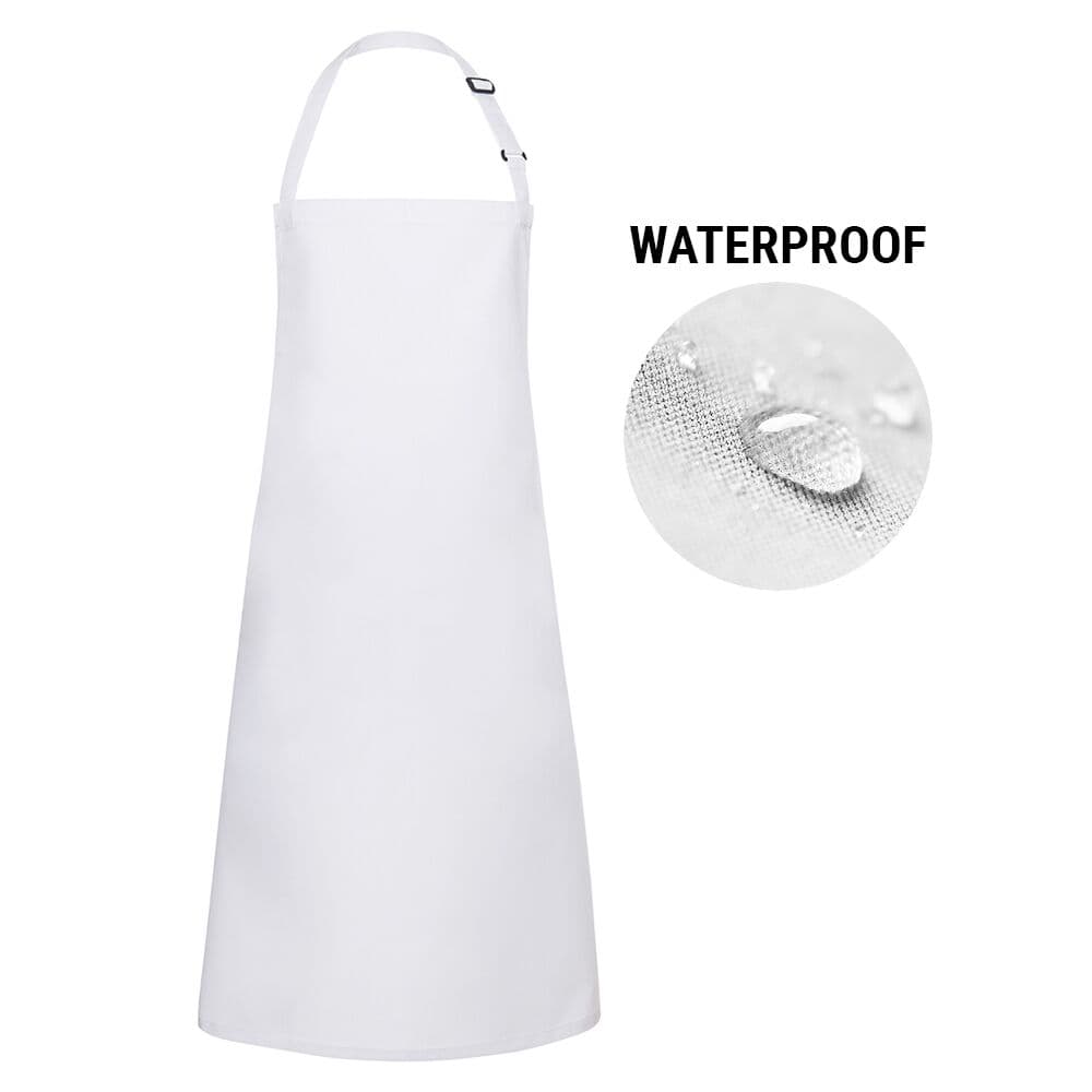 Karlowsky - Water repellent bib apron - White