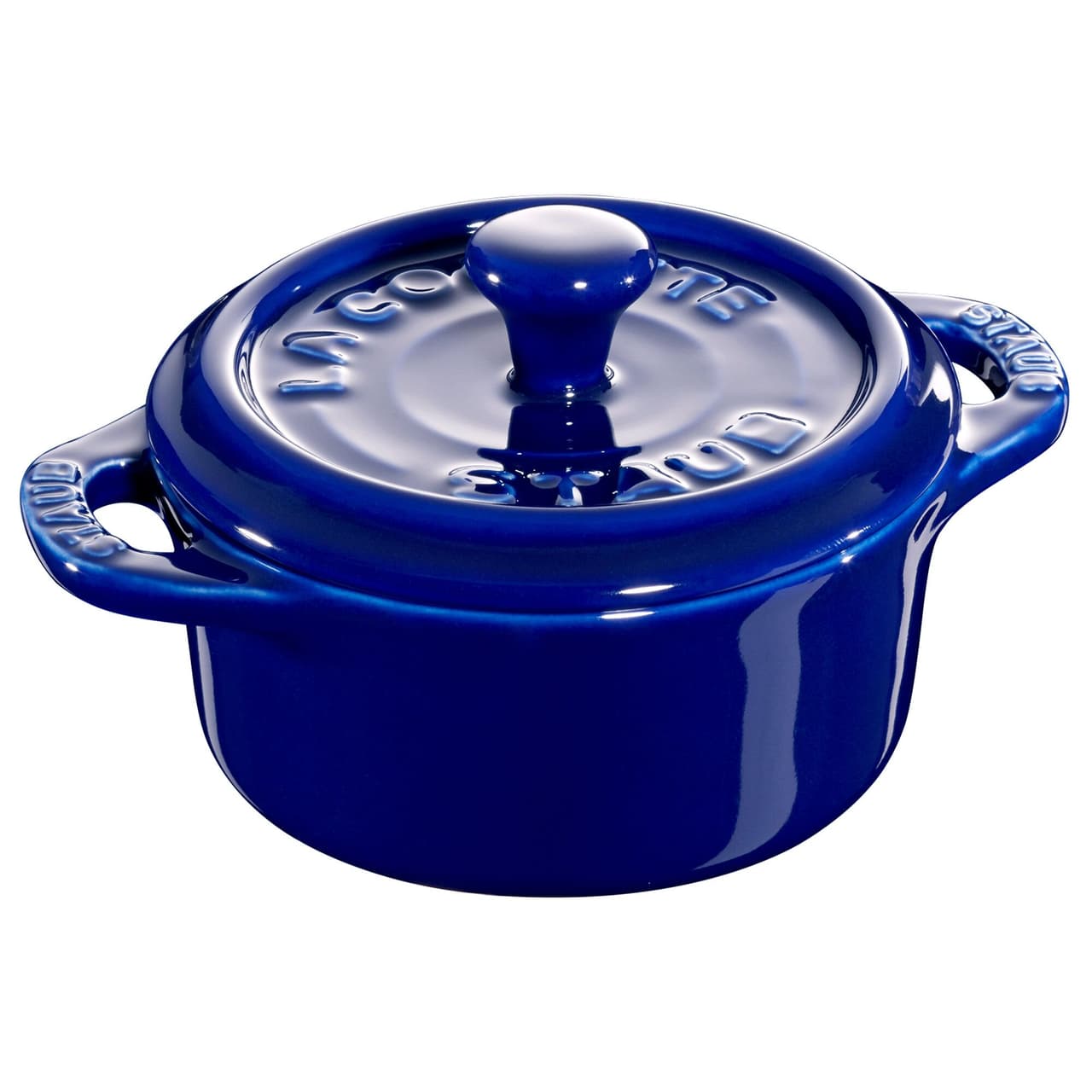 STAUB | CERAMIQUE - mini kokotka - Ø 100 mm - kulatá - keramika - tmavě modrá