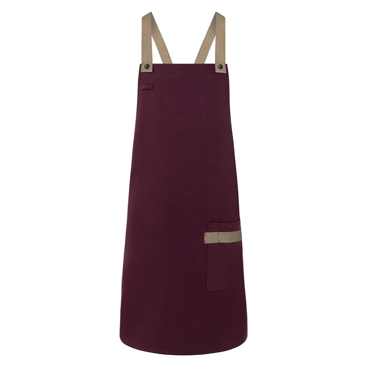 (6 pieces) Karlowsky - Bib Apron Urban Look - Eggplant