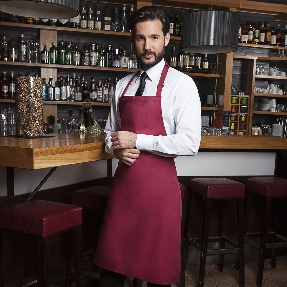 Karlowsky - Bib Apron Basic - Bordeaux