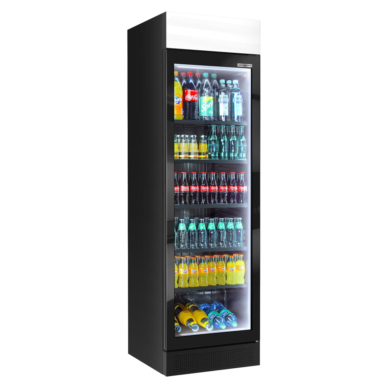 (2 units) Beverage refrigerator - 690 litres - frameless design - with advertising display