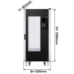 Bäckerei-Kombidämpfer - Touch - 16x EN 60x40 - inkl. Gestellwagen