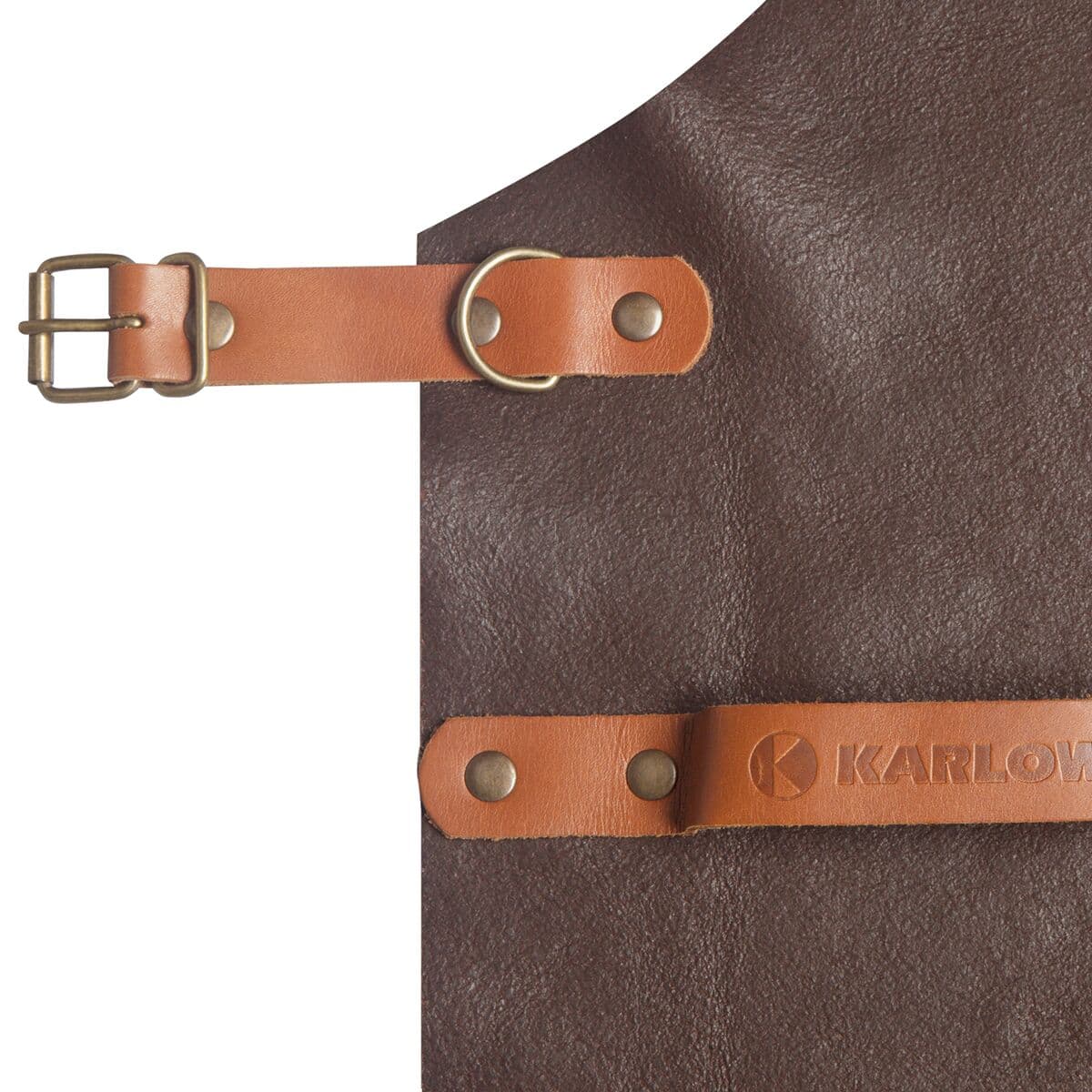 Karlowsky - Leather Bib Apron - Mocha