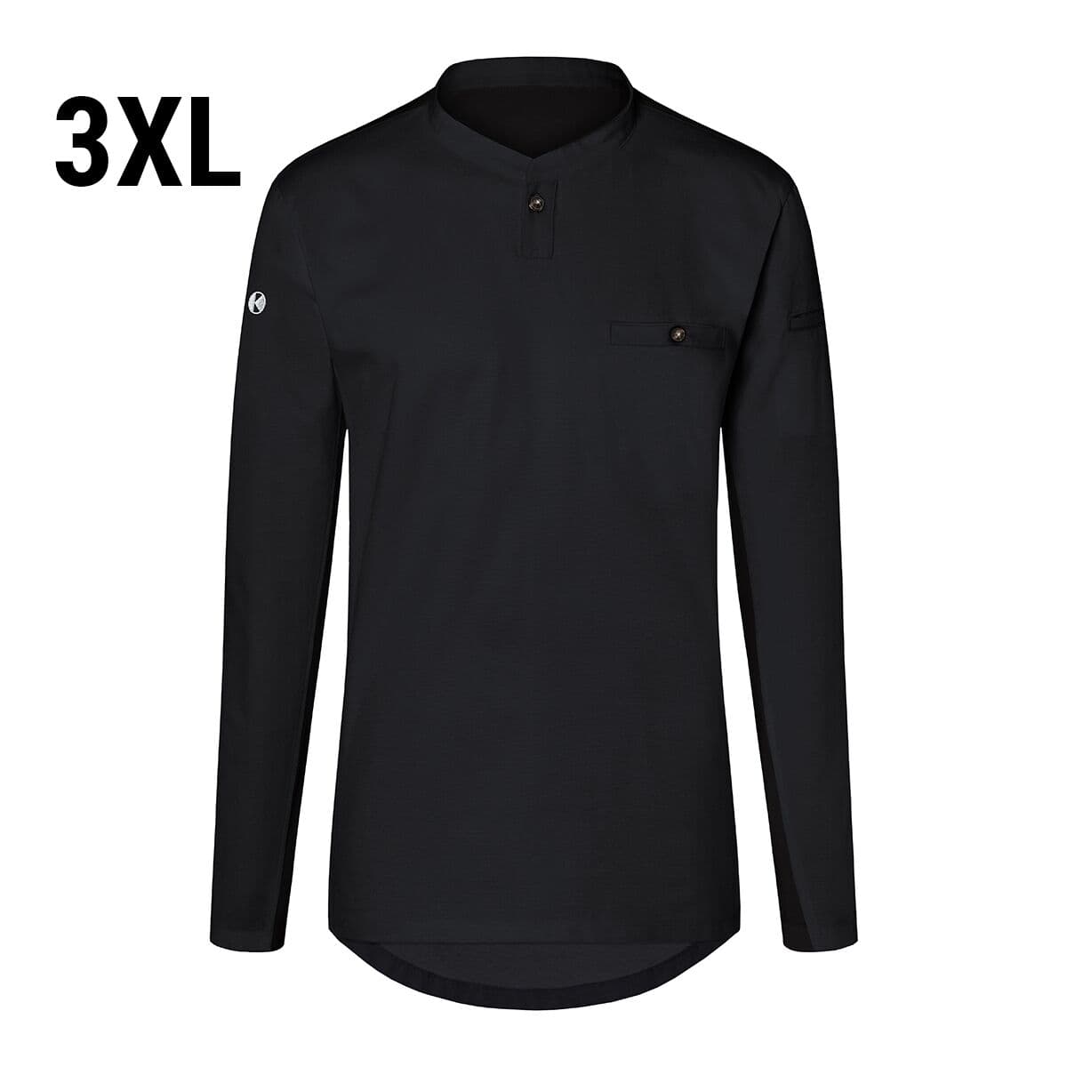 (6 pieces) Karlowsky - Long Sleeve Men's Work Shirt Performance - Black - Size: 3XL