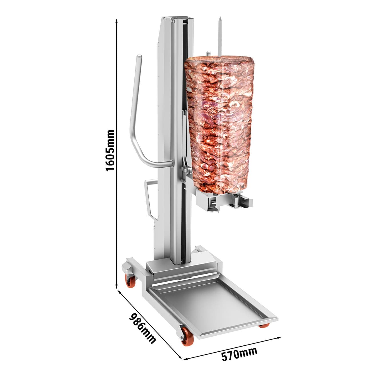 Kebab lift for kebab robots - max. load: 350 kg