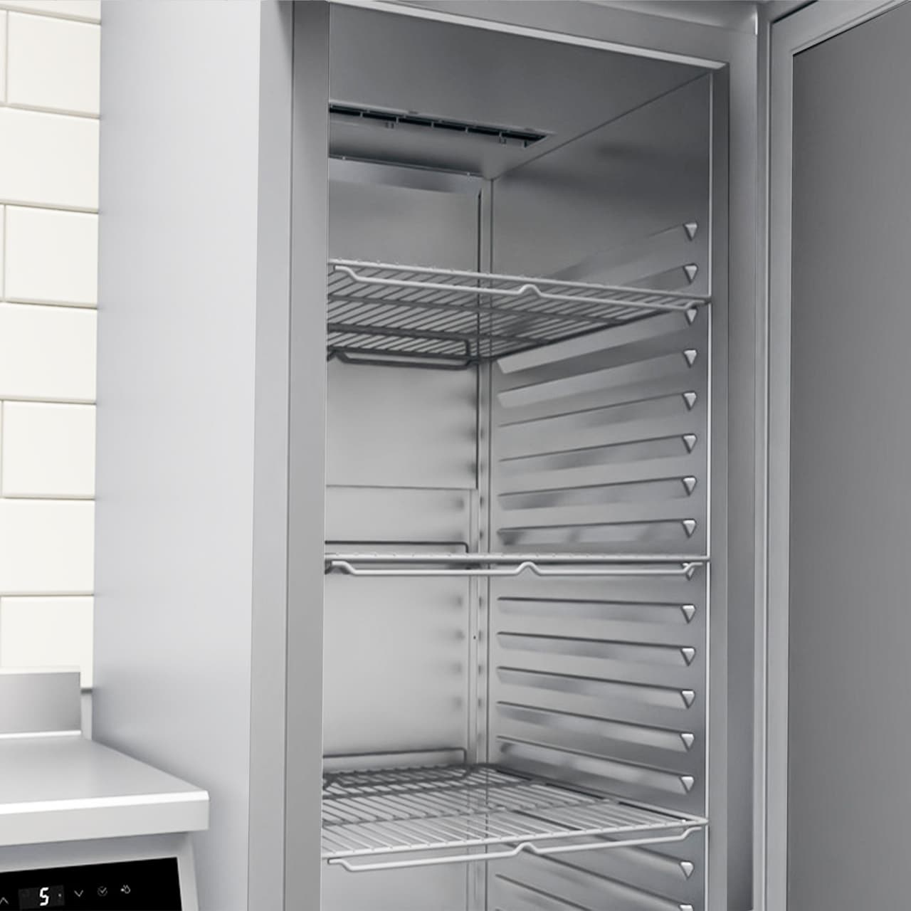 LIEBHERR | Kühlschrank Edelstahl PERFORMANCE - 486 Liter - GN 2/1 - Innen Edelstahl - mit 1 Tür