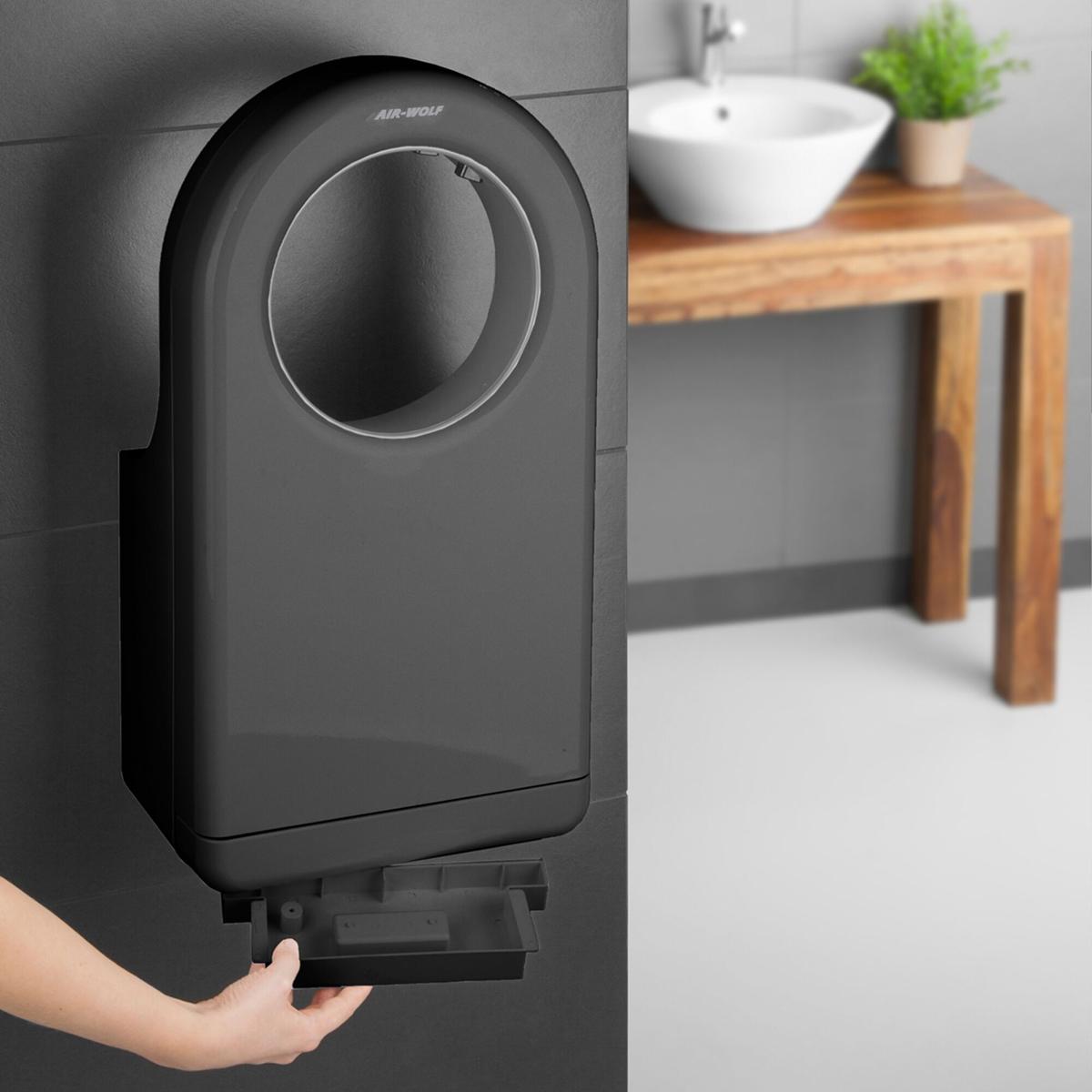 (2 pieces) AIR-WOLF - hand dryer - drying time: 10-15 seconds