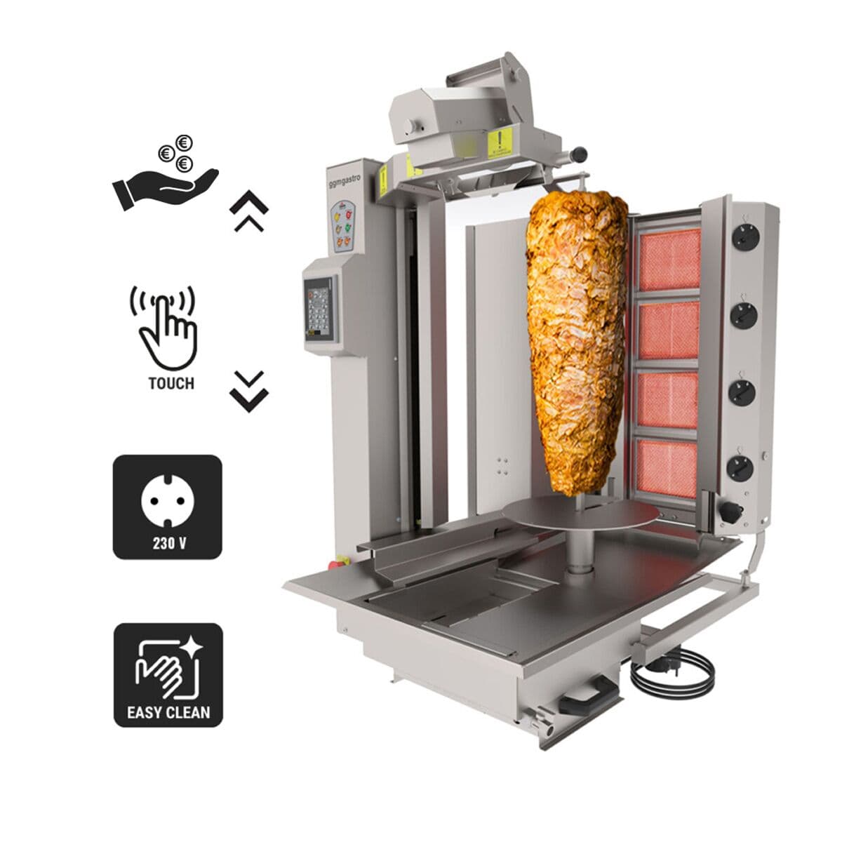 Plynový kebab robot - do max. 95 kg