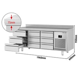 Chladící stůl - s 9 šuplíky 1/3