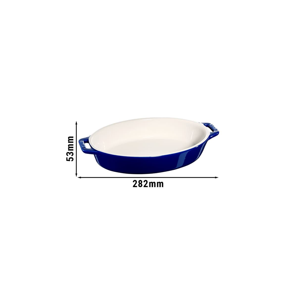 STAUB | CERAMIQUE - Zapékací mísa - 230mm - keramika - tmavě modrá