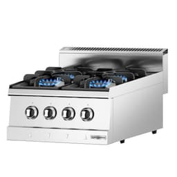 Gas cooker - 4 burners - 12 kW - incl. base cabinet