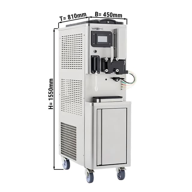 2 in 1 - Softeis & Milchshake Maschine - Softeis 33,75kg/h - Milchshake 75 Liter/h