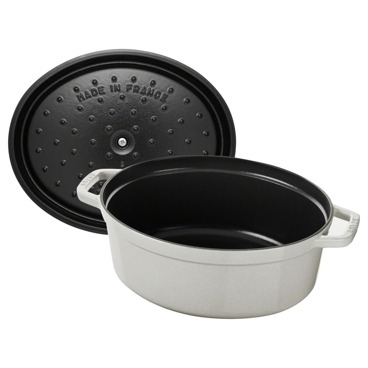 STAUB | LA COCOTTE - kokotka - oválná - 230 mm - litina - bílý lanýž