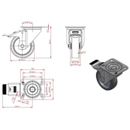 Lednice Premium PLUS - GN 2/1 - 560L - 1 dveře - energetická třída A+