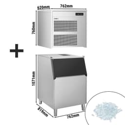 Stroj na ledové vločky - 390 kg / 24h - vč. zásobníku na led