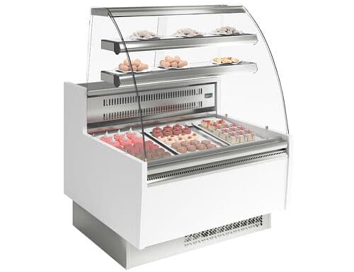 Kuchentheke - 990mm - mit LED-Beleuchtung & 2 Ablagen