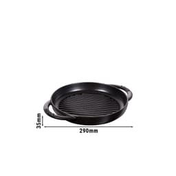 STAUB | GRILL PANS - Pure gril - Ø 230mm - litina - černý