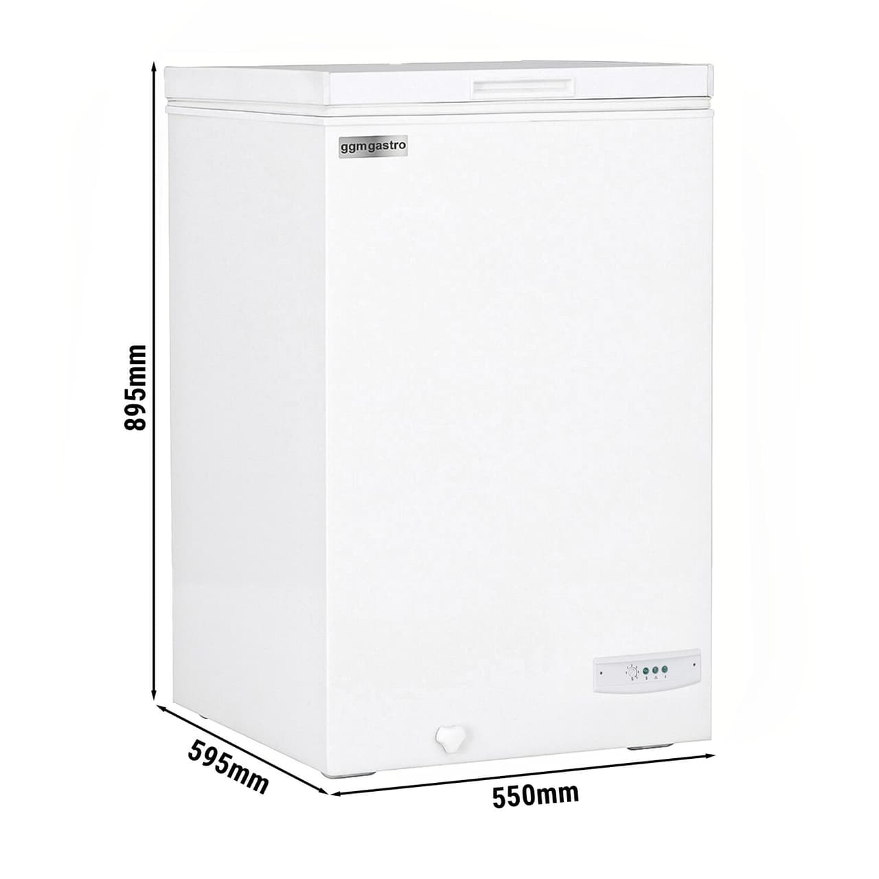 Deep freezer - 550x595mm - 100 litres - Plastic lid