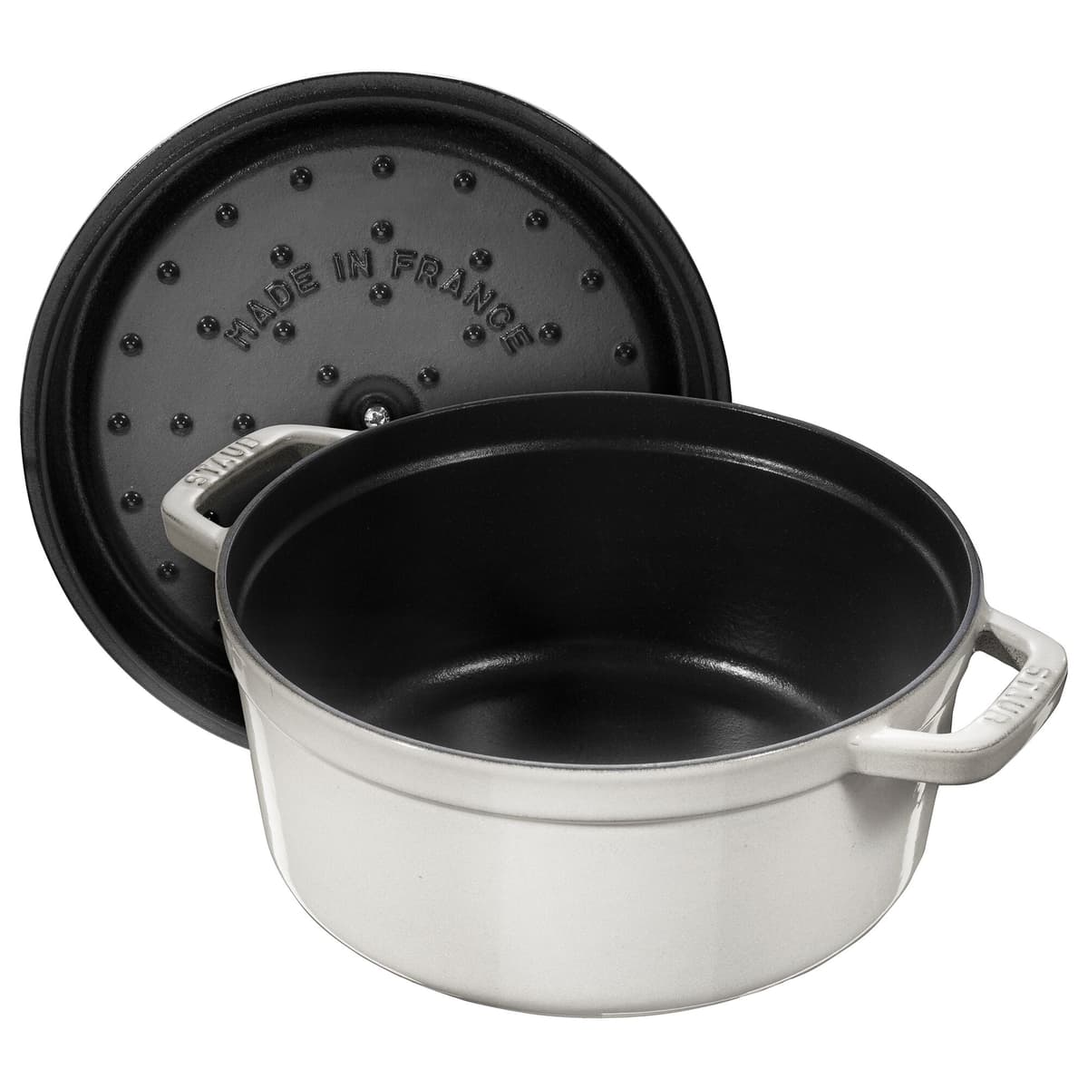 STAUB | LA COCOTTE - kokotka - Ø 180 mm - litina - bílý lanýž