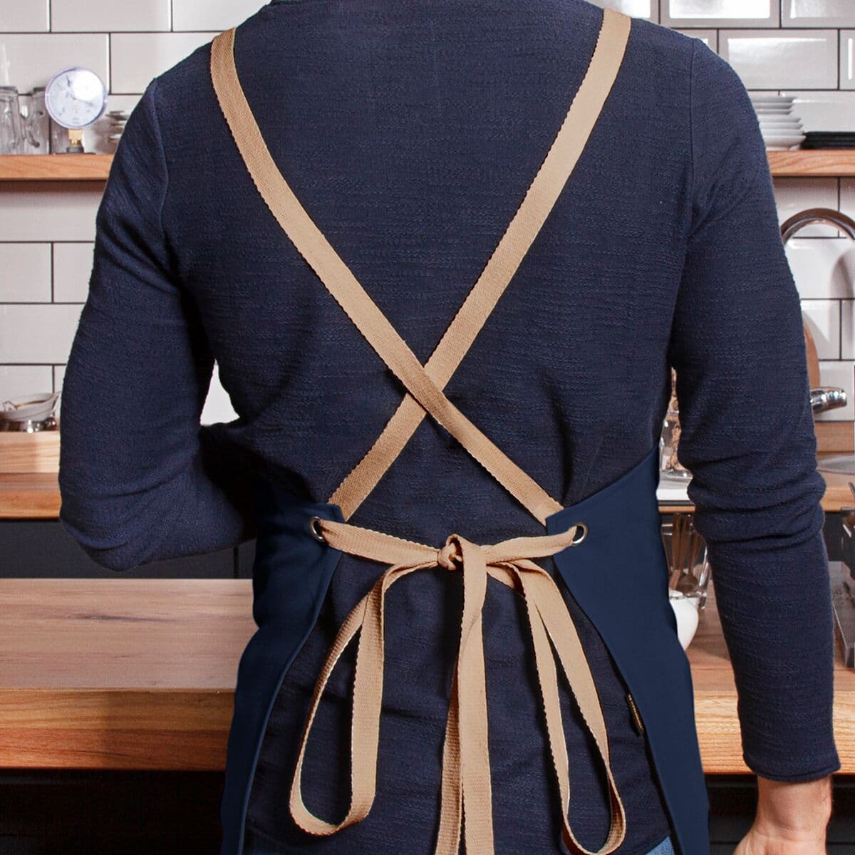 Karlowsky - Bib Apron Urban-Nature - Steel Blue