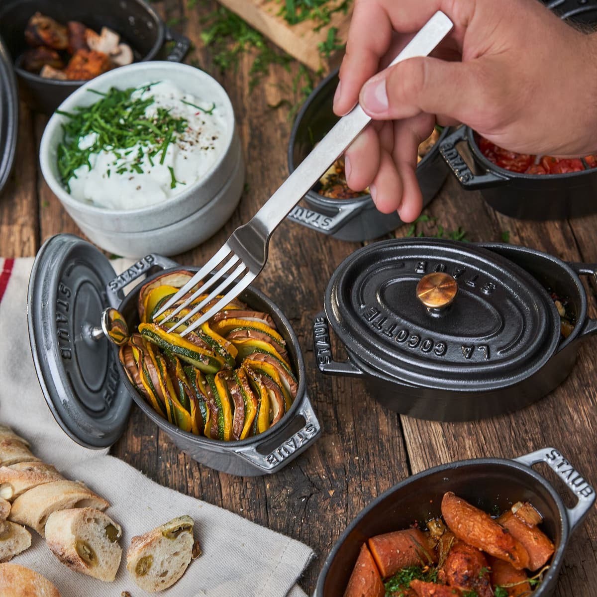 STAUB | LA COCOTTE - mini kokotka - Ø 110 mm - litina - grafitově šedá