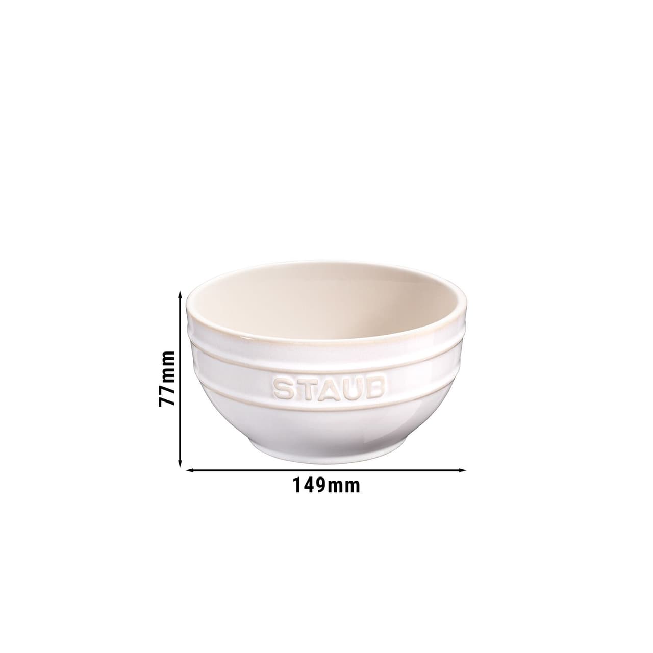 STAUB | CERAMIQUE - Mísa - Ø 140 mm - Keramika - slonová kost-bílá