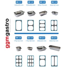 Chladicí vitrína ECO - 1,4 x 0,4 m - pro 6x 1/3 GN-nádobu  