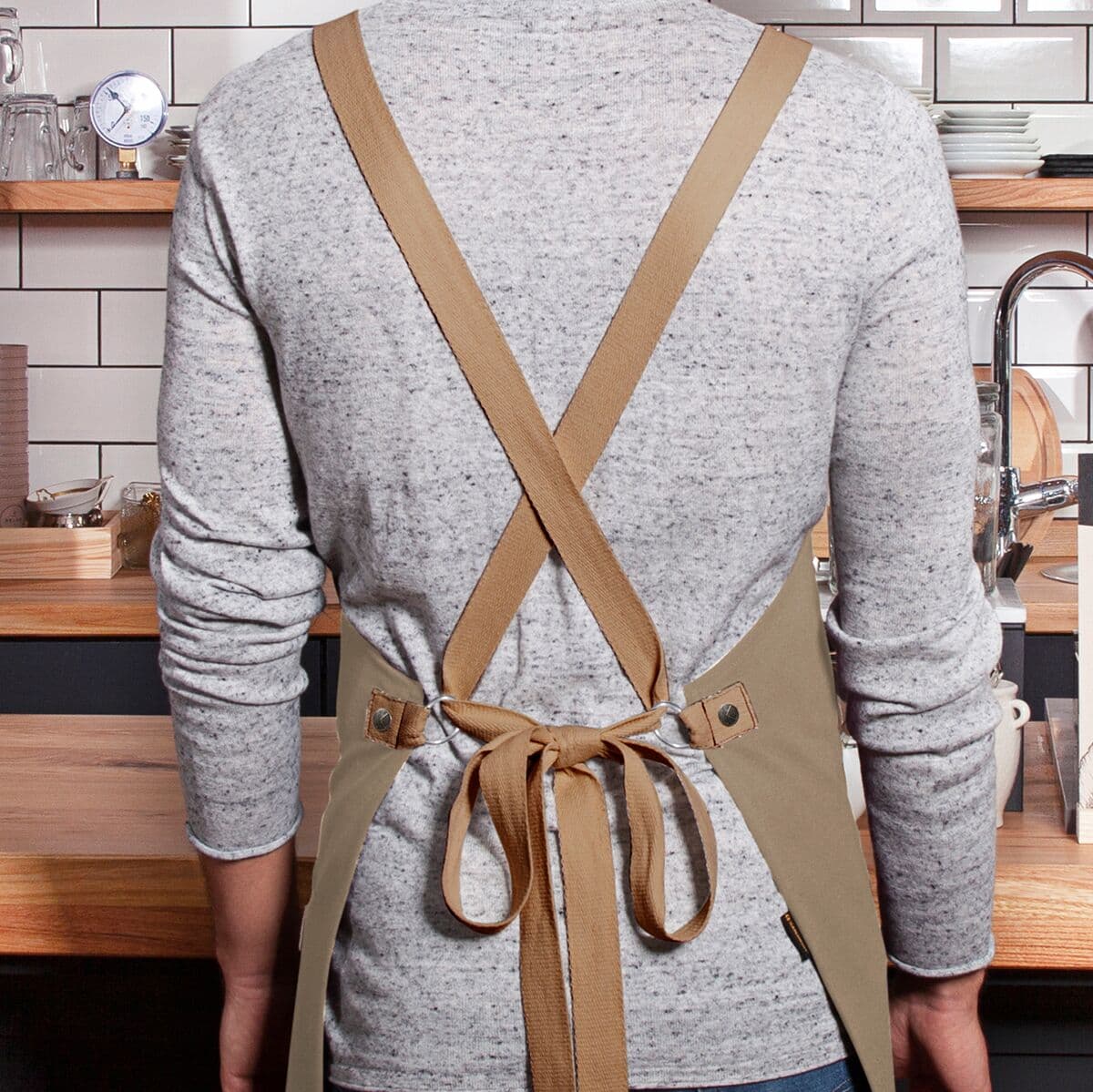 Karlowsky - Bib Apron Urban Look - Pebble Gray