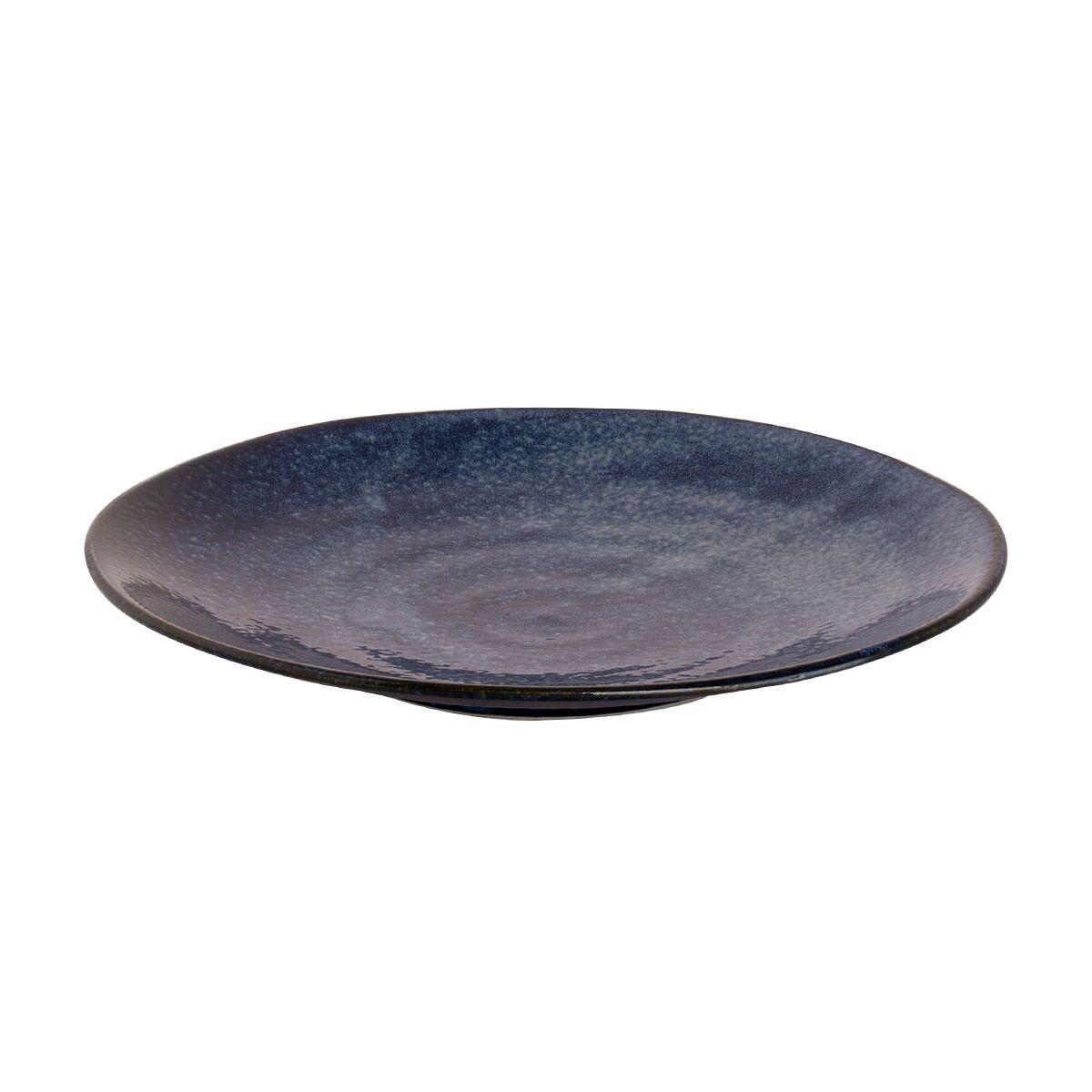 (10 pieces) KIRYU - Plate flat - Ø 25,5 cm - Blue	