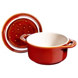 STAUB | CERAMIQUE - mini kokotka - Ø 100 mm - kulatá - keramika - antická měď