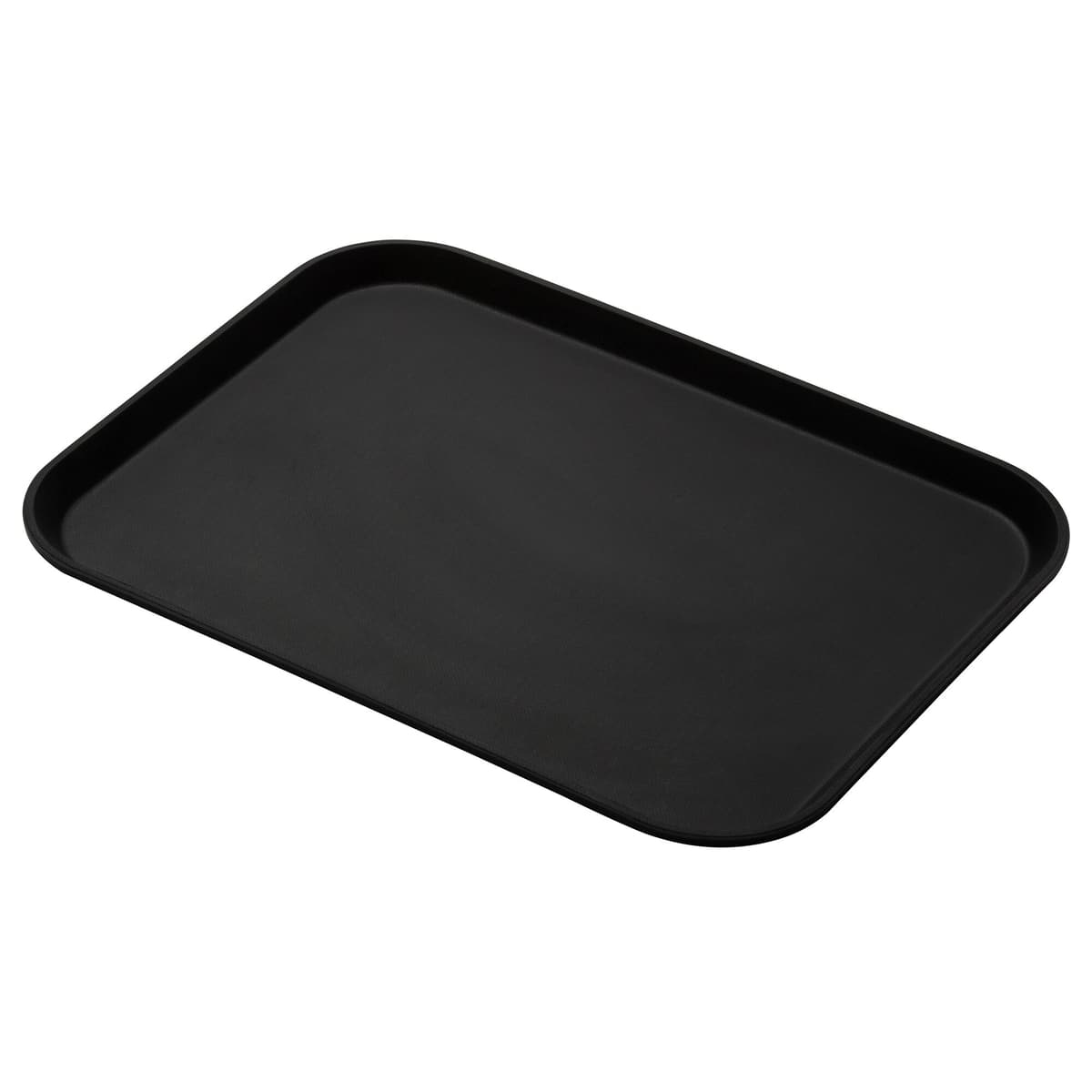 (12 Kusů) CAMBRO | CAMTREAD® - Sklolaminátový podnos - obdélníkový - 415x305mm - vysoký profil - černý