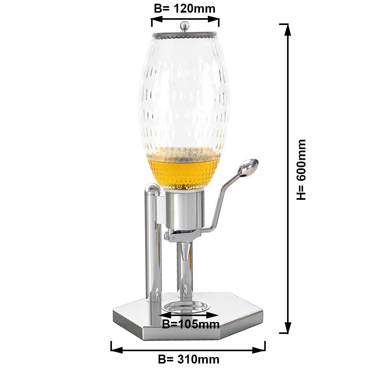 Dávkovač medu - 4,7L - chróm