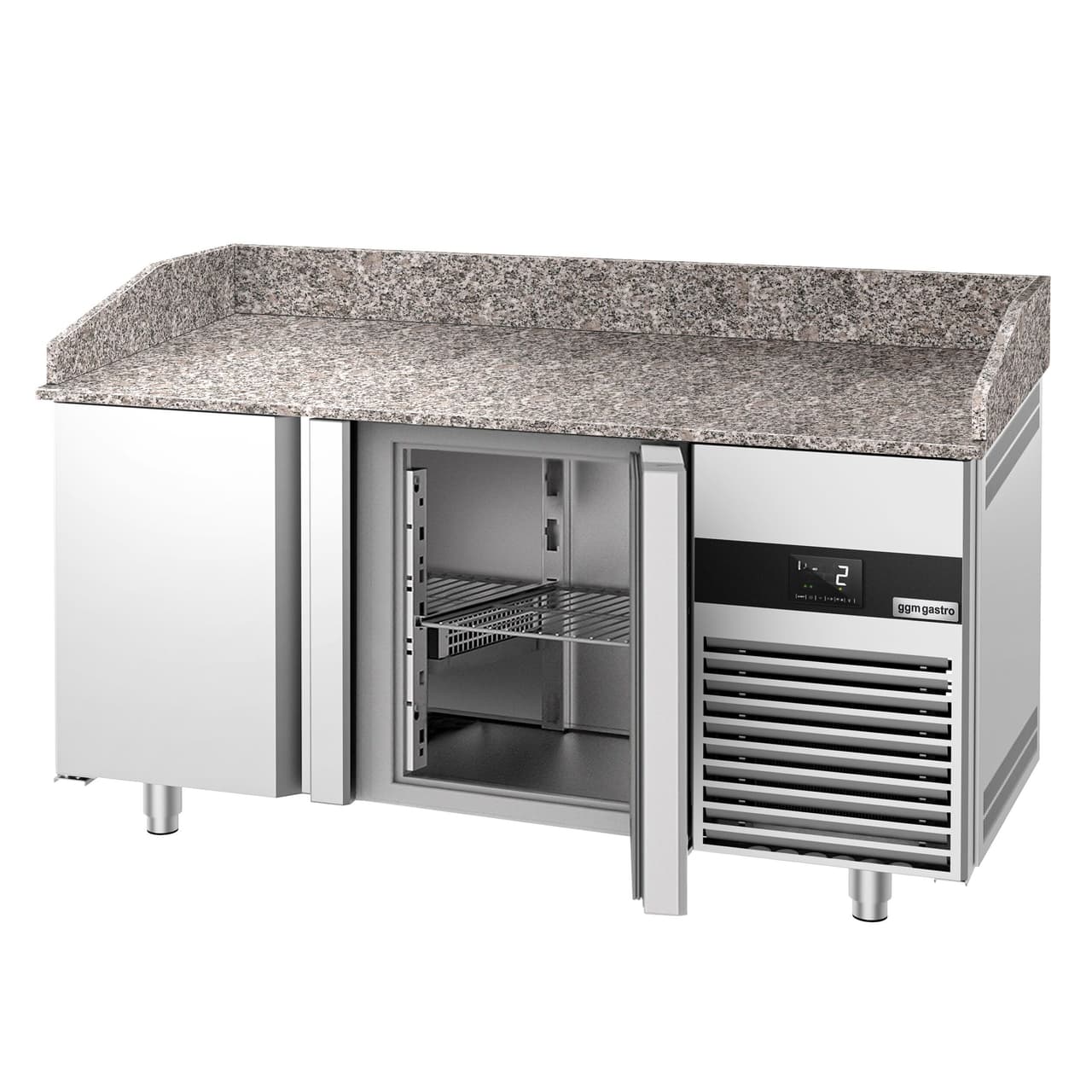 Chladicí stůl na pizzu PREMIUM - 1550x800 mm - se 2 dveřmi