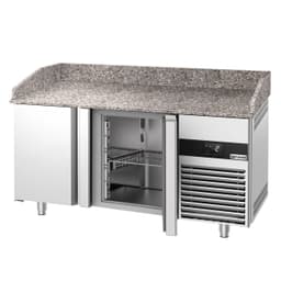 Chladicí stůl na pizzu PREMIUM - 1550x800 mm - se 2 dveřmi