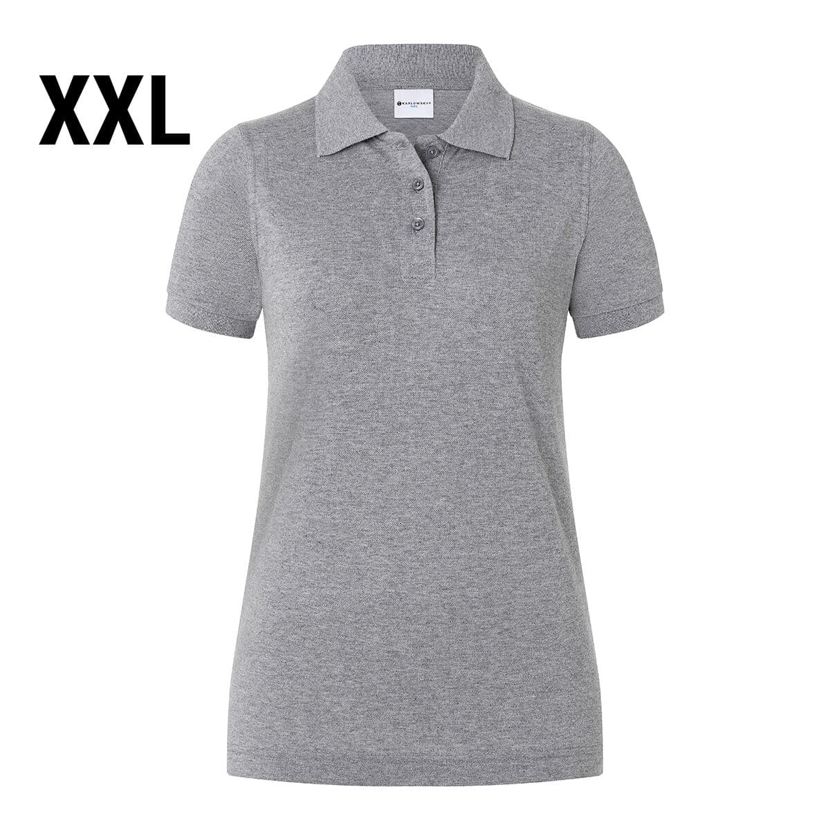 (6 pieces) Karlowsky - Ladies Workwear Poloshirt Basic - Light Grey - Size: 2XL